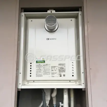 施工後の給湯器（ノーリツ GT-2060SAWX-T-1 BL）