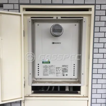 施工後の給湯器（ノーリツ GT-1660SAWX-T-1 BL）