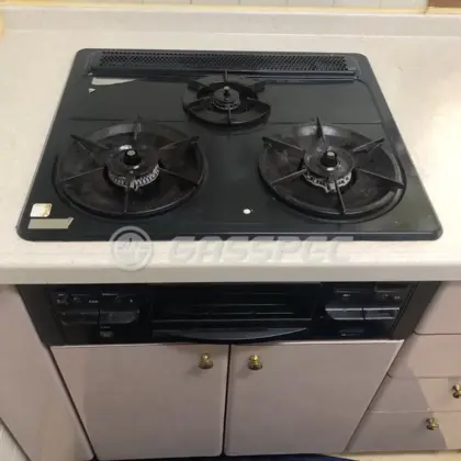 施工前のビルトインガスコンロ（C3GE6RSQ1L）