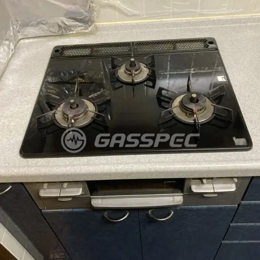 交換前のビルトインガスコンロ（東京ガス RN-BS3B-G6BSR）