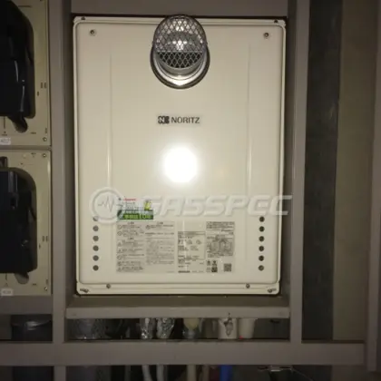 施工後の給湯器（ノーリツ GT-2460SAWX-T-1 BL）