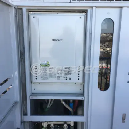 施工後の給湯器（ノーリツ GT-2460SAWX-H-1 BL）