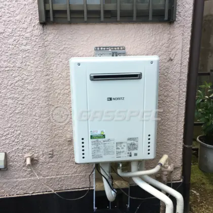 施工後の給湯器（ノーリツ GT-1660SAWX-1 BL）