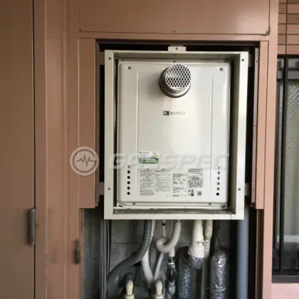 施工後の給湯器（ノーリツ GT-2060SAWX-T-1 BL）