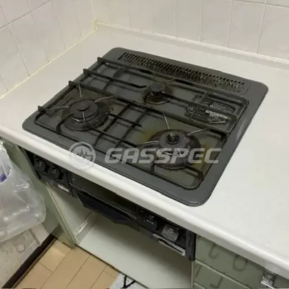 施工前のビルトインガスコンロ（PKD-351）