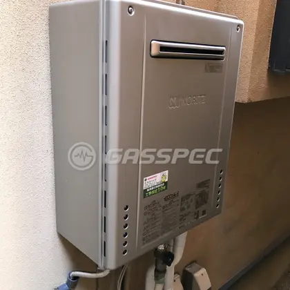施工後の給湯器（ノーリツ GT-C2462SAWX BL）