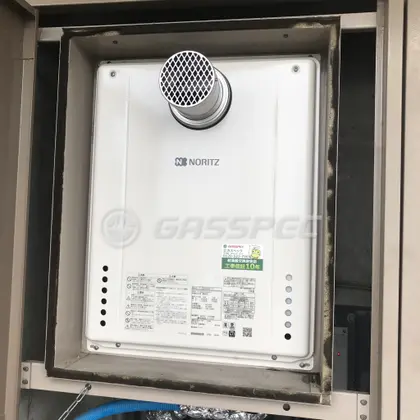 施工後の給湯器（ノーリツ GT-2060SAWX-T-1 BL）
