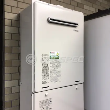 施工後の給湯器（リンナイ RUF-A1615SAW(B)）