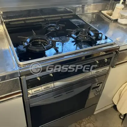 施工前のビルトインガスコンロ（RSK-N38W5GA1X）