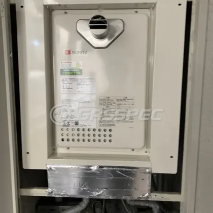 施工後の給湯器（ノーリツ GQ-1626AWX-60T-DX BL）