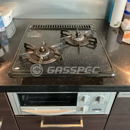 施工前のビルトインガスコンロ（DG2013SSSV）