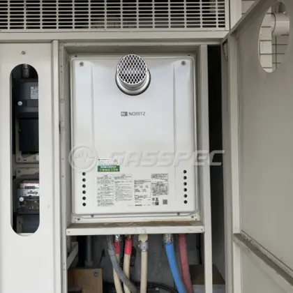施工後の給湯器（ノーリツ GT-2460SAWX-T-1 BL）