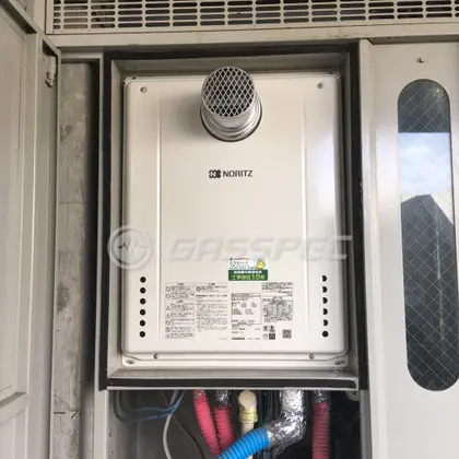 施工後の給湯器（ノーリツ GT-2460SAWX-T-1 BL）