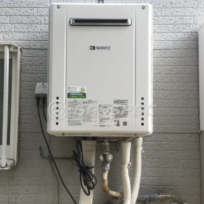 施工後の給湯器（ノーリツ GT-1660SAWX-1 BL）