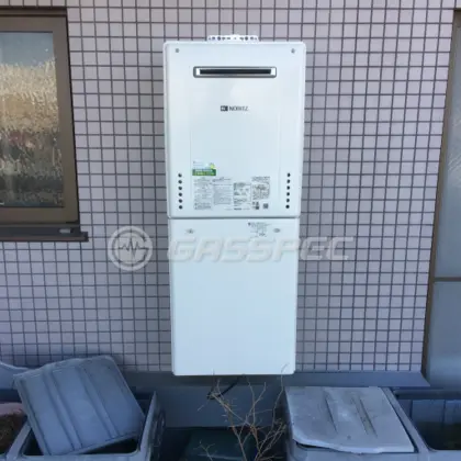 施工後の給湯器（ノーリツ GT-2460SAWX-1 BL）