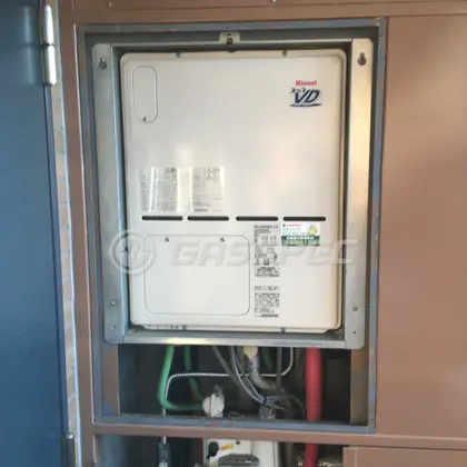 施工後の暖房熱源機（リンナイ RVD-A2400SAU2-3(A)）