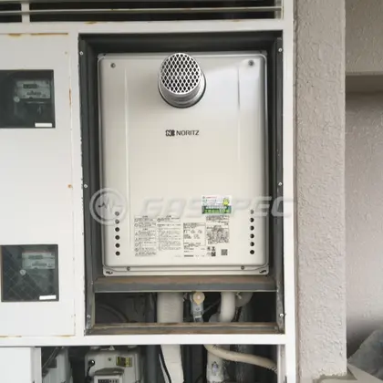 施工後の給湯器（ノーリツ GT-2460SAWX-T-1 BL）