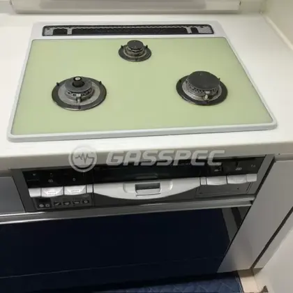 施工前のビルトインガスコンロ（HR-P863-XFBH）