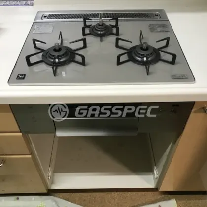 施工後のビルトインガスコンロ（ノーリツ N3S10PWAS6STEC）