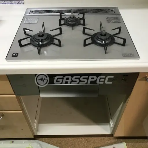 交換後のビルトインガスコンロ（ノーリツ N3S10PWAS6STEC）