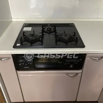 施工前のビルトインガスコンロ（DG32K2SR）