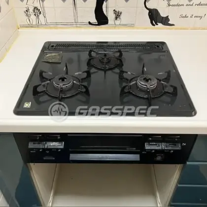 施工前のビルトインガスコンロ（C3GK2RSR）