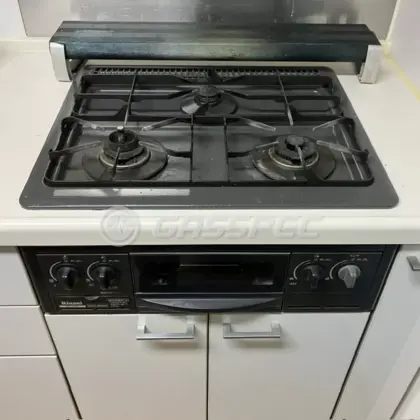 施工前のビルトインガスコンロ（RBG-30B5）