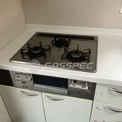 施工前のビルトインガスコンロ（C3WK3RJTSKSGR）
