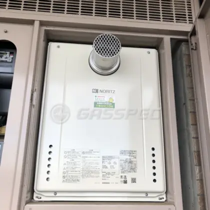 施工後の給湯器（ノーリツ GT-2460SAWX-T-1 BL）