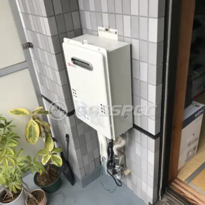 施工後の給湯器（ノーリツ GQ-1639WS-1 BL）
