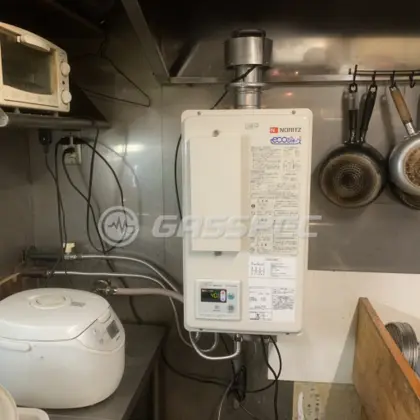 施工後の給湯器（ノーリツ GQ-C1622WZD-FH）