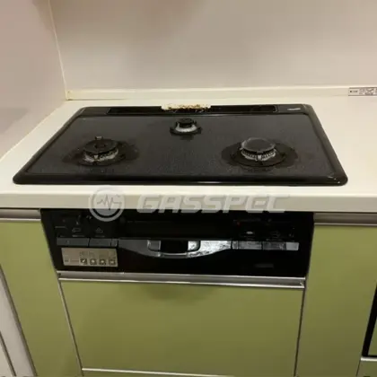 施工前のビルトインガスコンロ（DG3285DR）