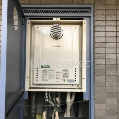 施工後の給湯器（ノーリツ GT-2460SAWX-T-1 BL）