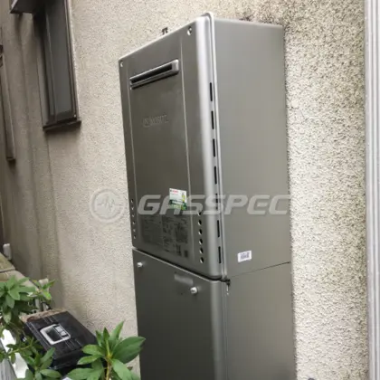 施工後の給湯器（ノーリツ GT-C2462AWX BL）