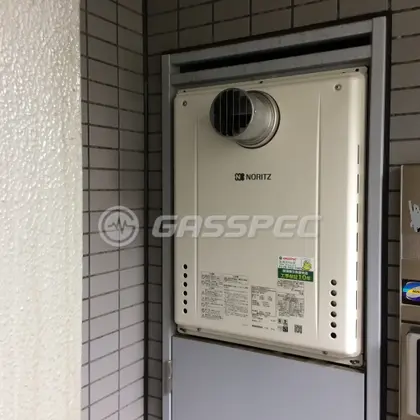 施工後の給湯器（ノーリツ GT-2060SAWX-T-1 BL）