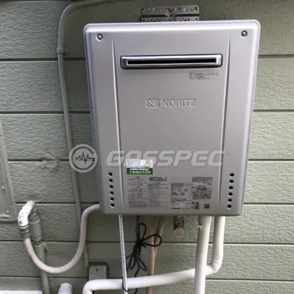 施工後の給湯器（ノーリツ GT-C2462AWX BL）