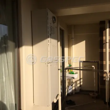施工後の暖房熱源機（ノーリツ GTH-C2451AW6H-1 BL）