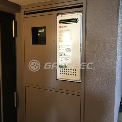 施工後の給湯器（ノーリツ GT-2053AWX-2 BL）
