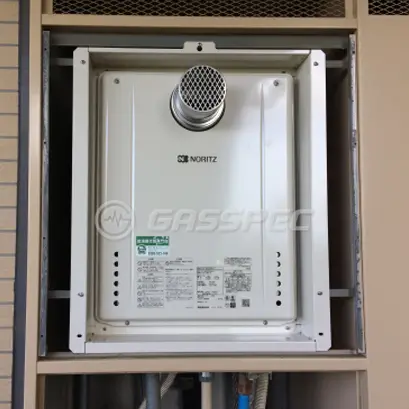 施工後の給湯器（ノーリツ GT-2060SAWX-T BL）