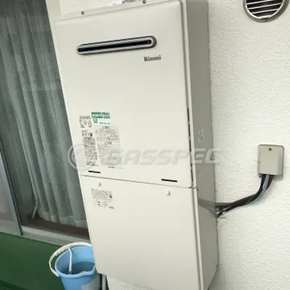 施工後の給湯器（リンナイ RUF-A2005SAW(B)）