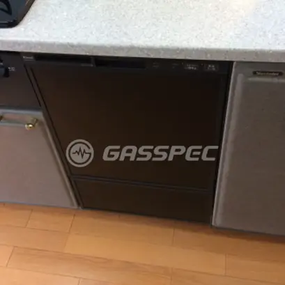 施工後のビルトイン食洗機（リンナイ RSW-F402C-B）