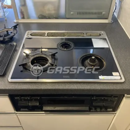 施工前のビルトインガスコンロ（RBG-N31J8GSR-L）