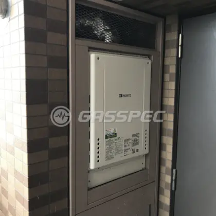 施工後の給湯器（ノーリツ GT-2460SAWX-H-1 BL）