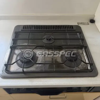 施工前のビルトインガスコンロ（PKD−351F）