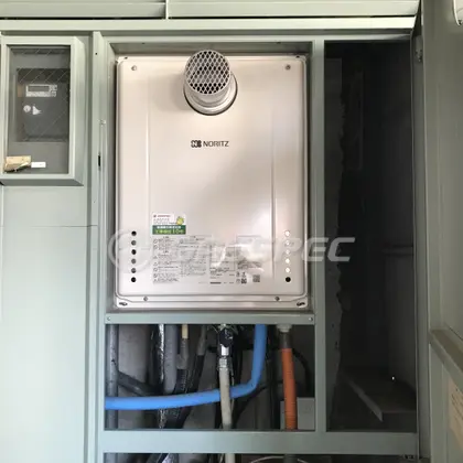施工後の給湯器（ノーリツ GT-2060SAWX-T-1 BL）