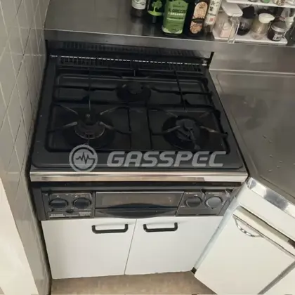 施工前のビルトインガスコンロ（RSK-30J3S）