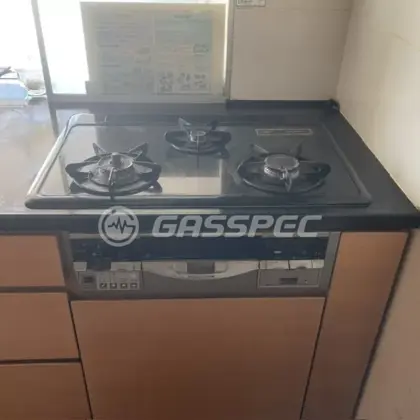 施工前のビルトインガスコンロ（DW3785DTSSVR）