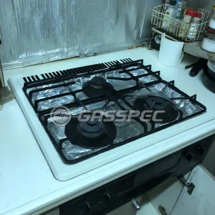 施工前のビルトインガスコンロ（DG3025）