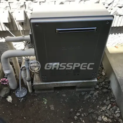 施工後の給湯器（ノーリツ GT-C2462SARX BL）