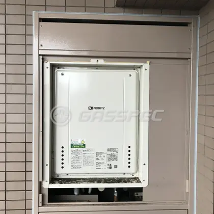 施工後の給湯器（ノーリツ GT-2460SAWX-H-1 BL）